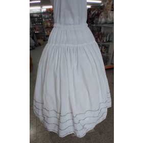 SAIA TRICOLINE C/ACABAMENTO PRATA - UND