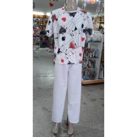 CONJUNTO MALANDRO 2 PCS CARTAS P - UND