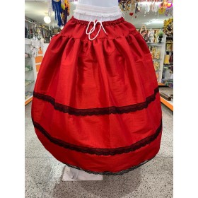 SAIA VERMELHA/PRETO - UND