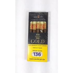 CIGARRILHA GOLD C/ PITEIRA CAIXA C/ 5