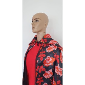 CAPA CETIM ESTAMPADA ROSAS C/ TULE GOLA - UND