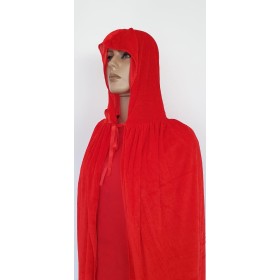 CAPA VELUDO VERMELHA CURTA GOLA - UND