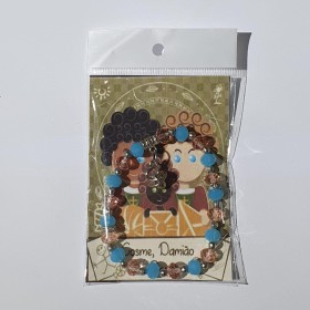 PULSEIRA CRISTAL COSME E DAMIAO - UND