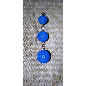 MANDALA TRIPLA CASTANHA OLHO GREGO AZUL - UND