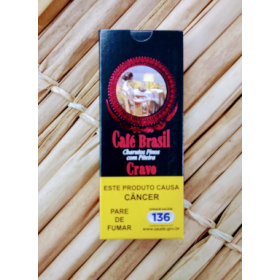 CIGARRILHA CAFE BRASIL CRAVO C/PITEIRA CAIXA C/5- UND